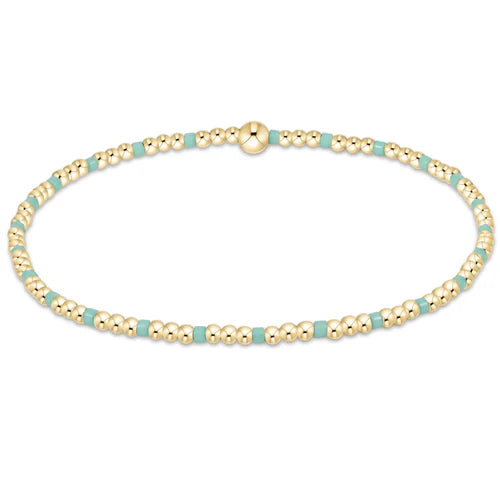 Enewton Hope Sincerity Pattern 2mm Bead Bracelet- Mint