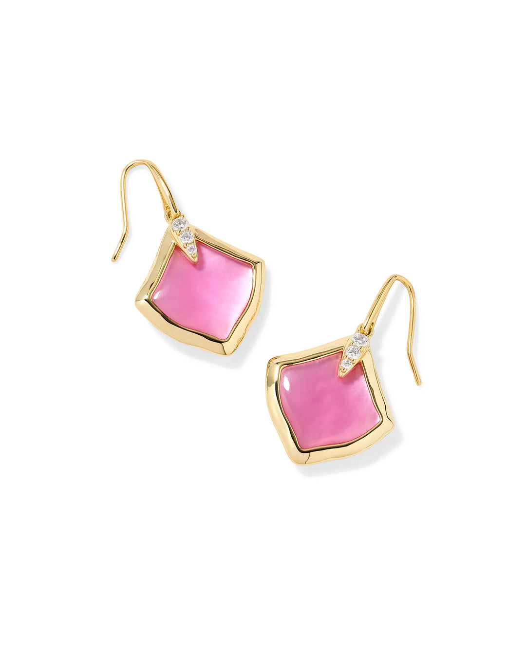 Kendra Scott Joelle Gold Drop Earrings in Azalea Illusion