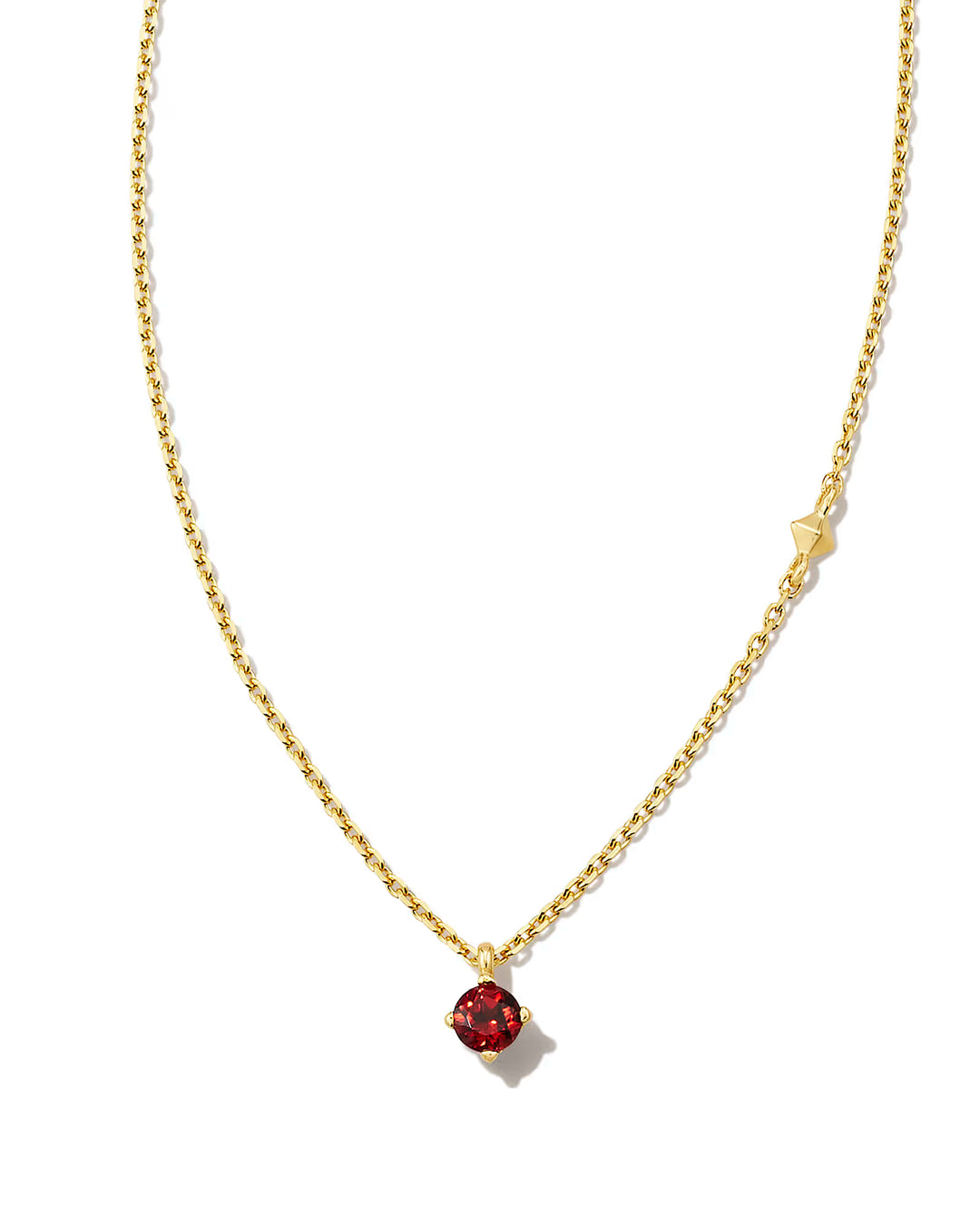Kendra Scott Maisie 18k Gold Vermeil Pendant Necklace in Red Garnet