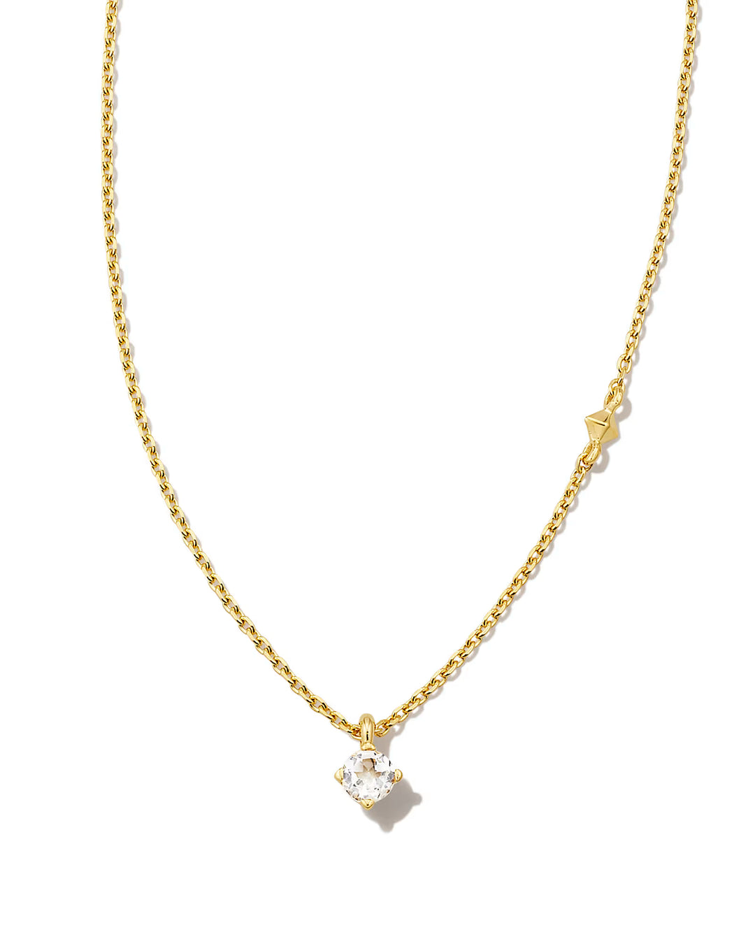 Kendra Scott Maisie 18k Gold Vermeil Pendant Necklace in White Topaz