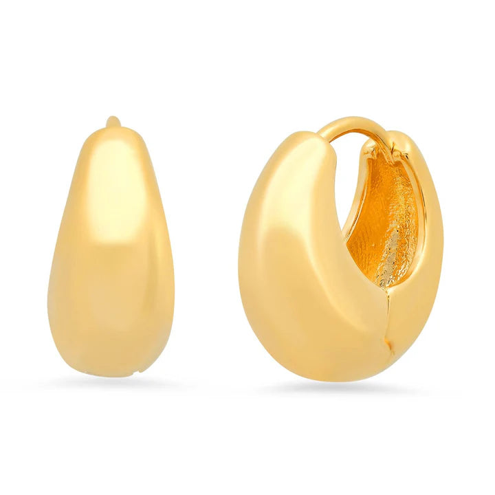 Graduated Chunky Gold Huggie