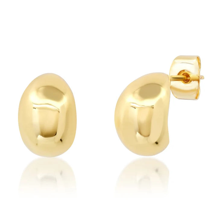 Polished Dome Gold Studs