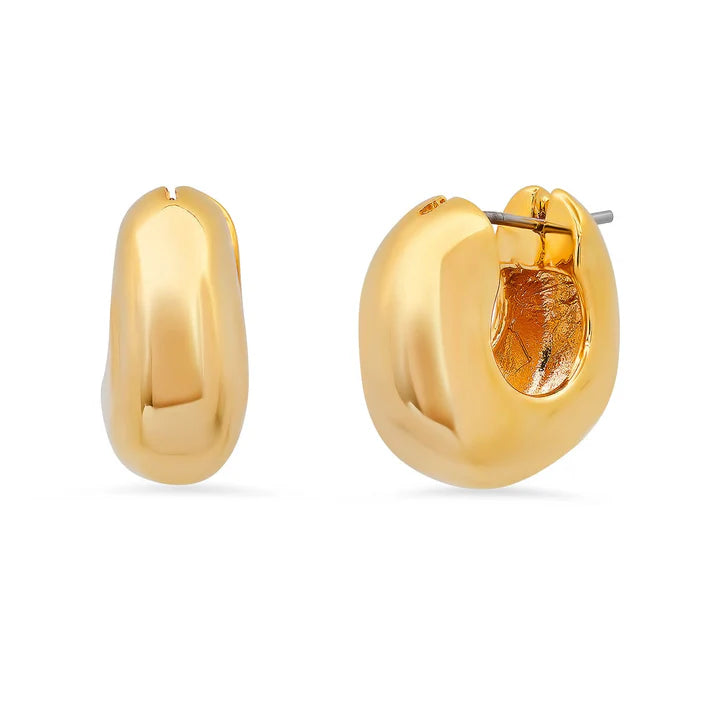 Rounded Square Gold Huggies