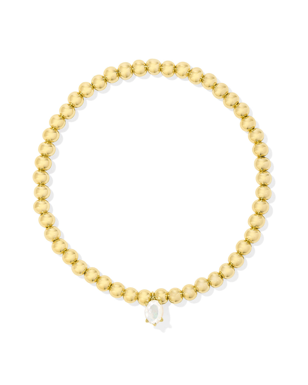 Kendra Scott Cailin Stretch Bracelet in Gold Ivory Mother of Pearl