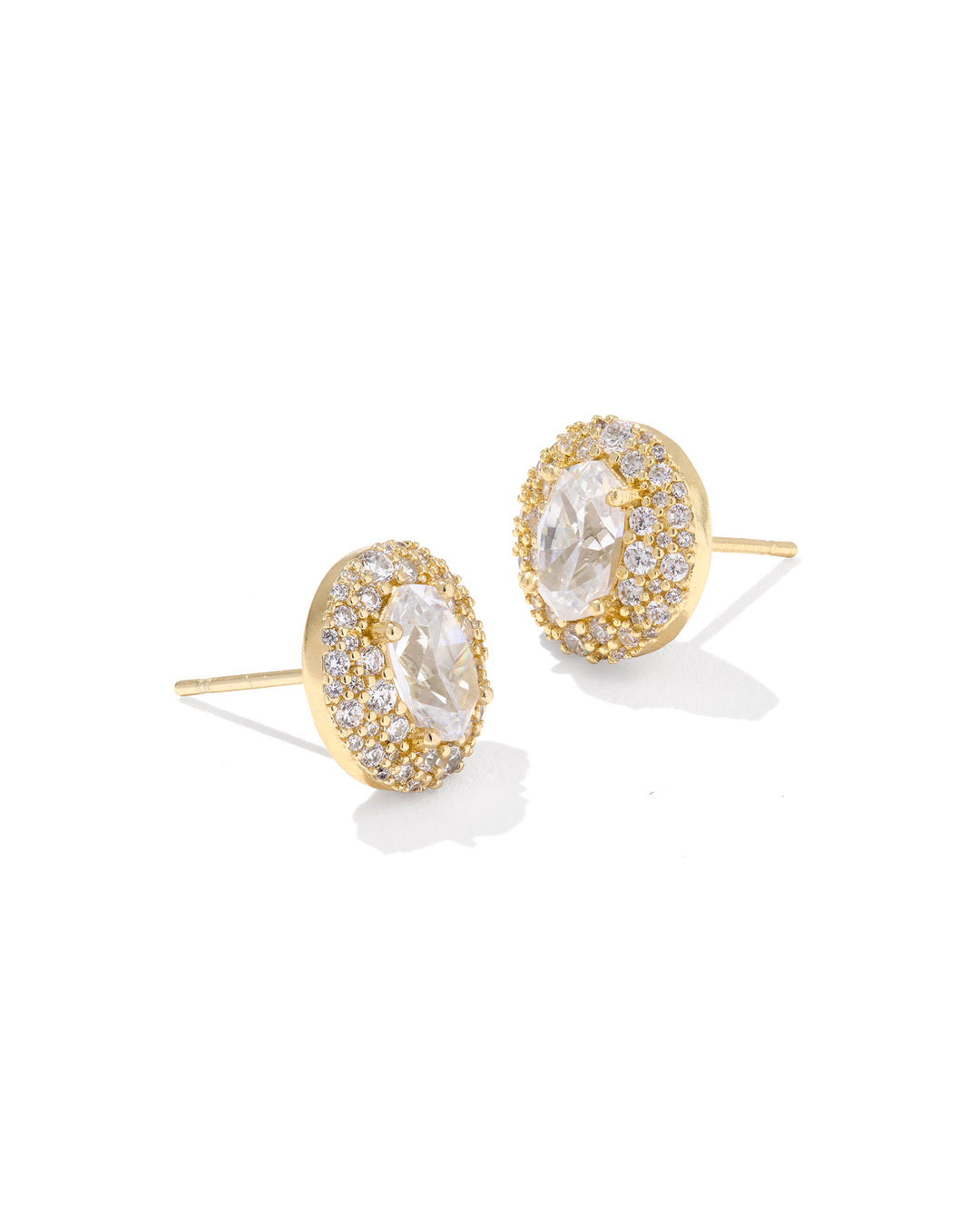 Kendra Scott Bella Stud Earrings in Gold Crystal