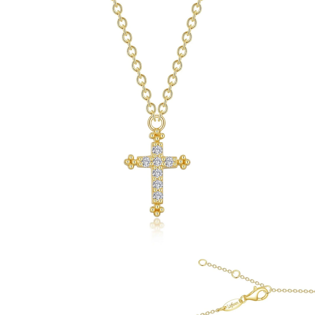 Lafonn 0.07 CTW Cross Necklace in Gold