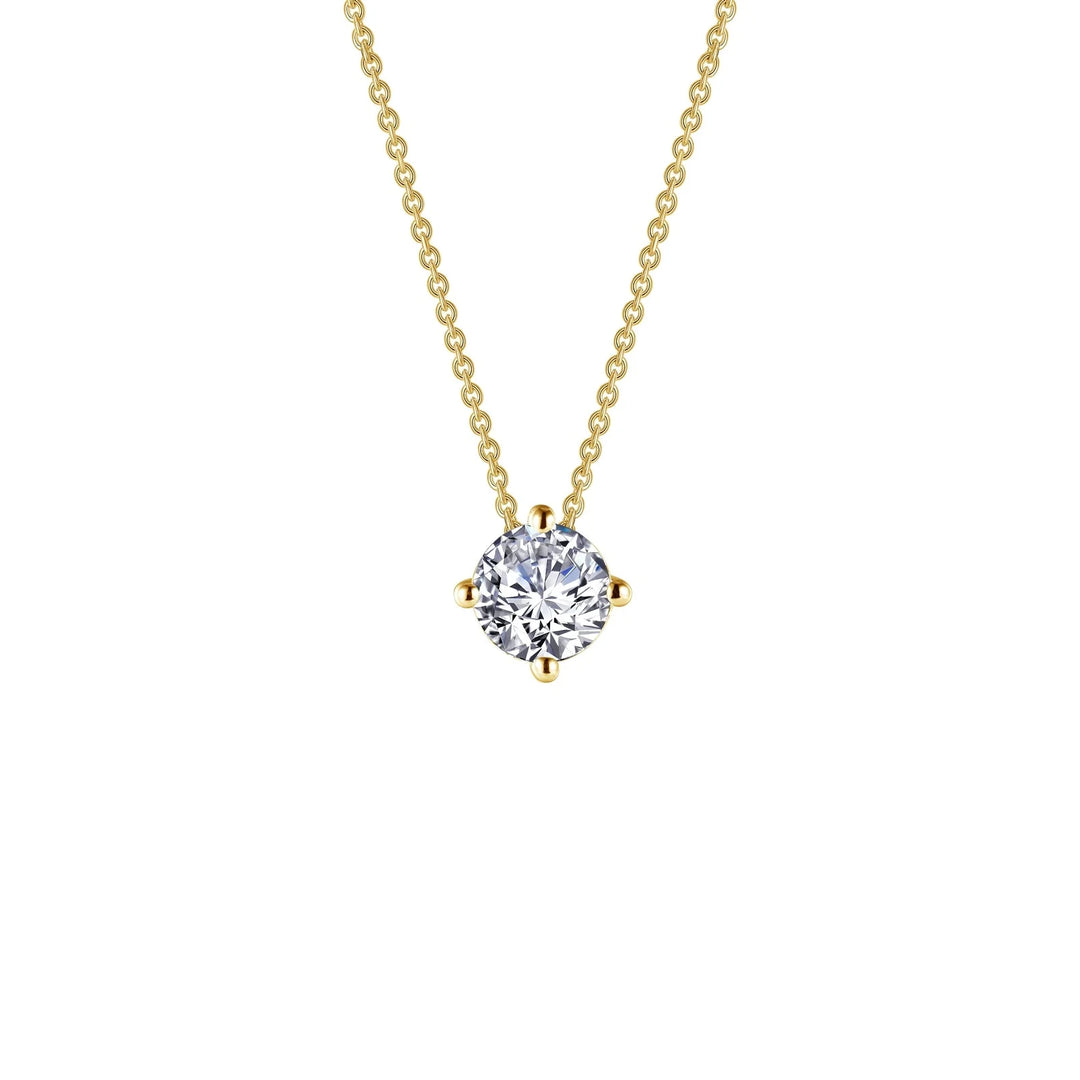 Lafonn  1.25 CTW Solitaire Necklace in Gold