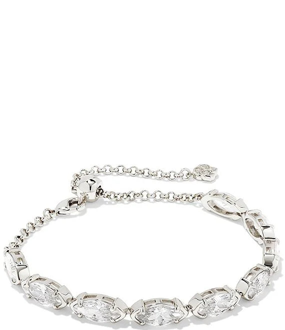 Kendra Scott Genevieve Silver Delicate Chain Bracelet in Silver