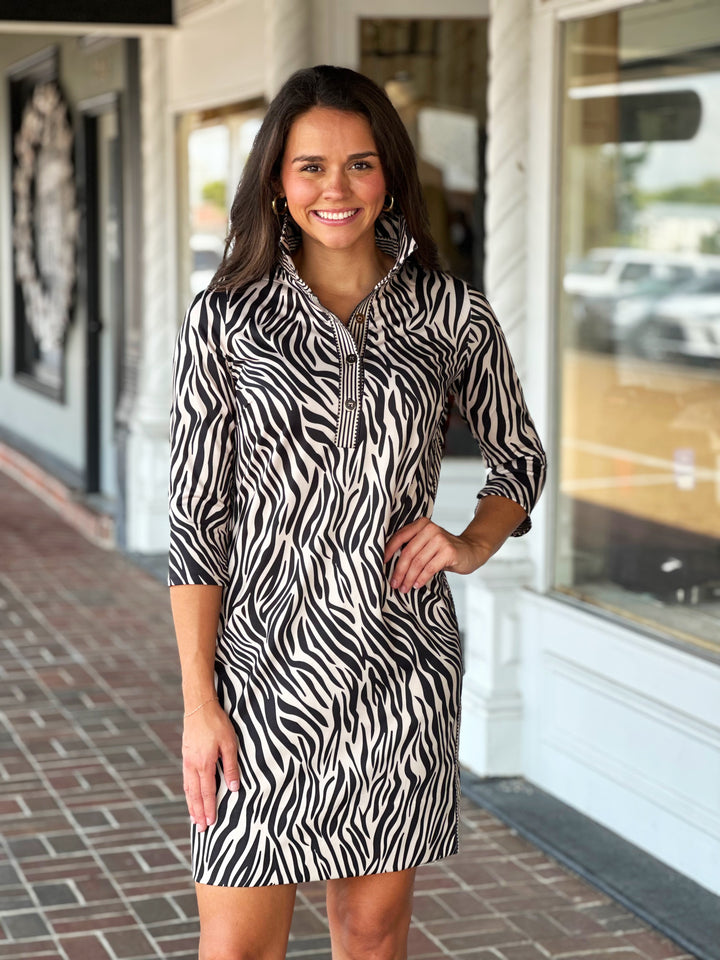 Gretchen Scott Everywhere Dress in Zebra Print