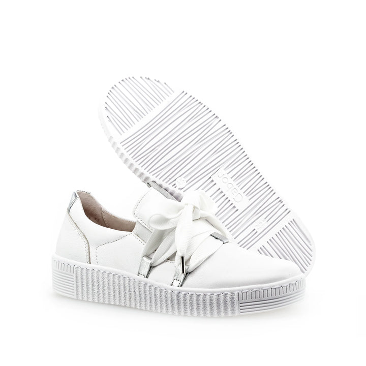 Gabor White Bow Sneaker