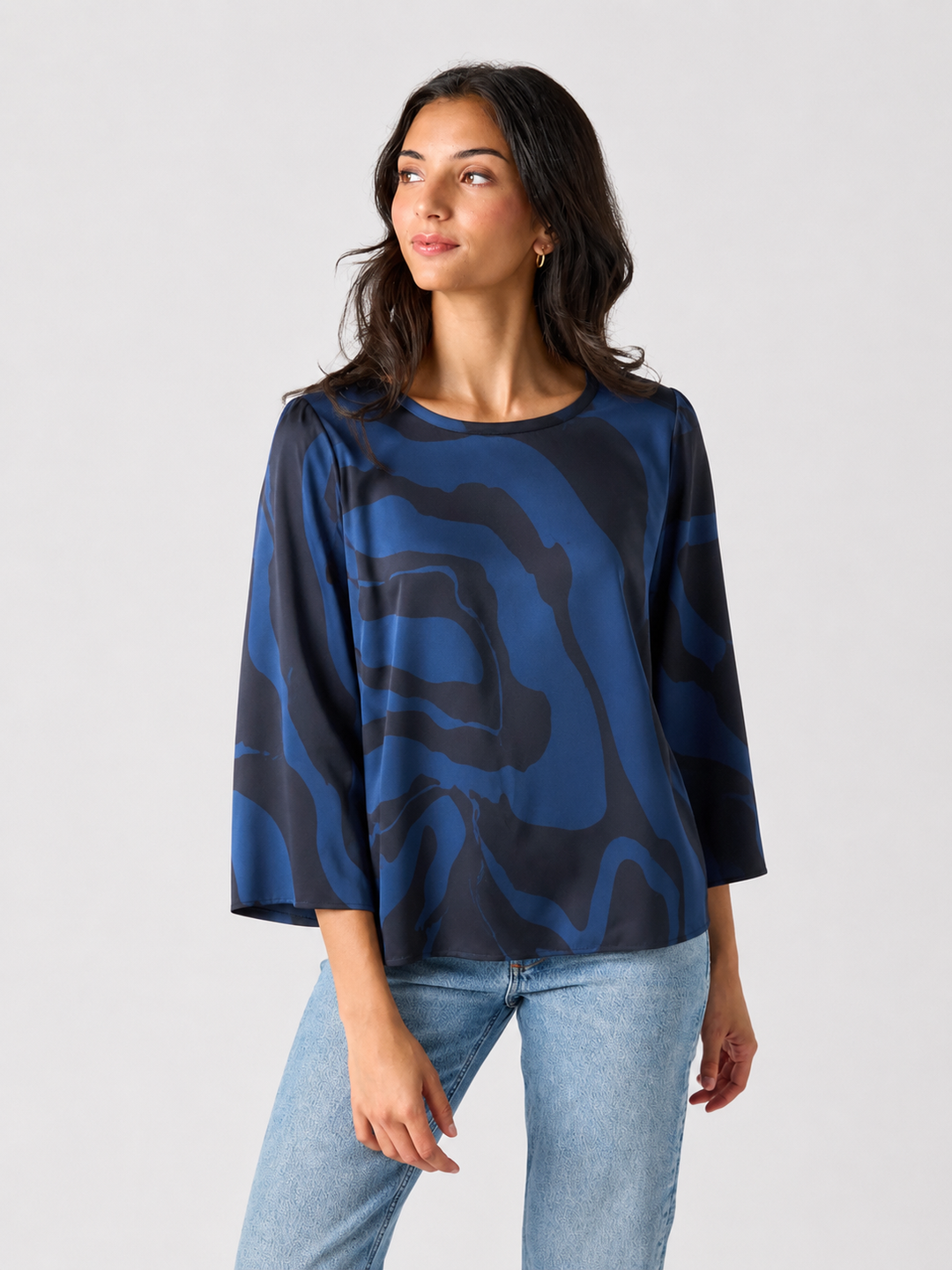 Crosby Bree Tee in Ink Wave