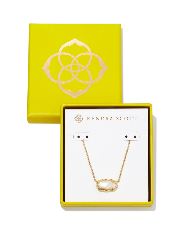 Kendra Scott Elisa Boxed Pendant Necklace in Gold Mother Of Pearl