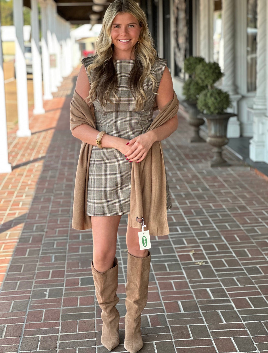 Leading The Way Brown Midi Dress