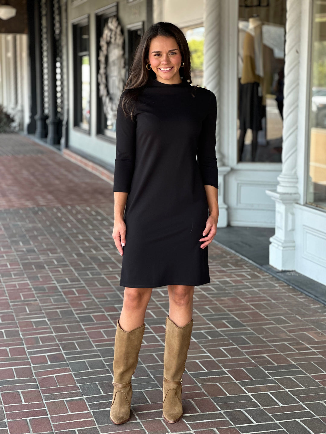 Jude Connally Gertie Dress in Black Gold
