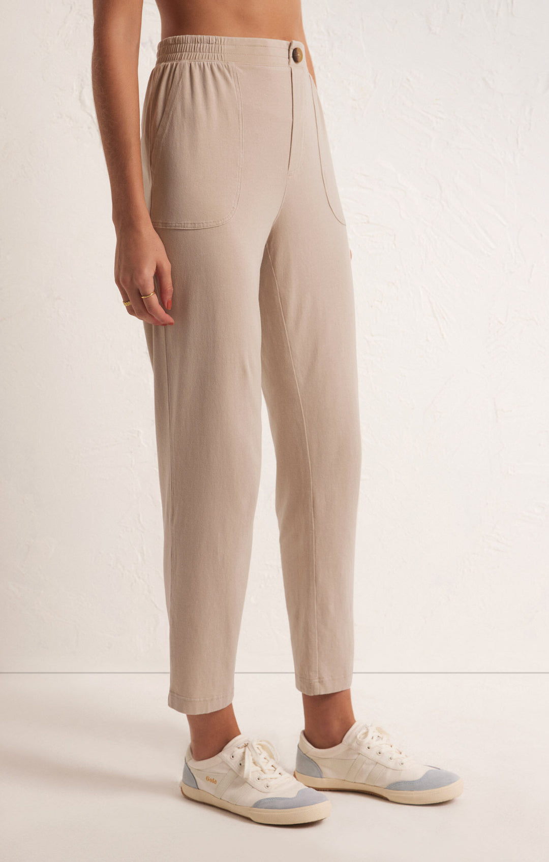 Z Supply Kendall Jersey Pant in Birch