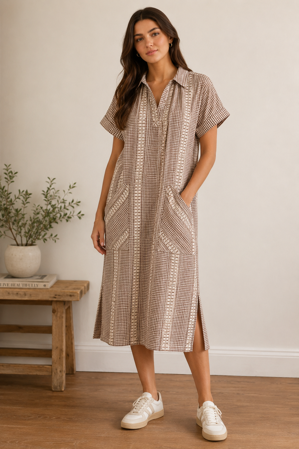 STARKx Elaine Dress in Brown