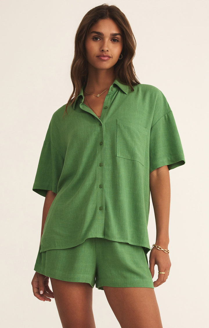 Z Supply Tinsley Button Up Shirt in Lawn