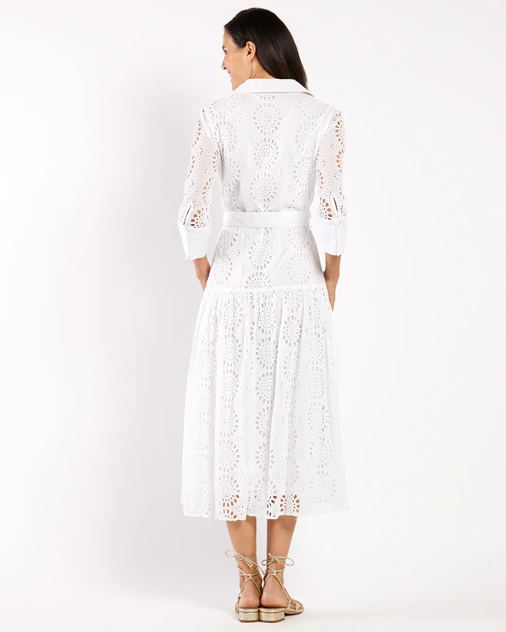 Jude Connally Sutton Dress Cotton Eyelet in White