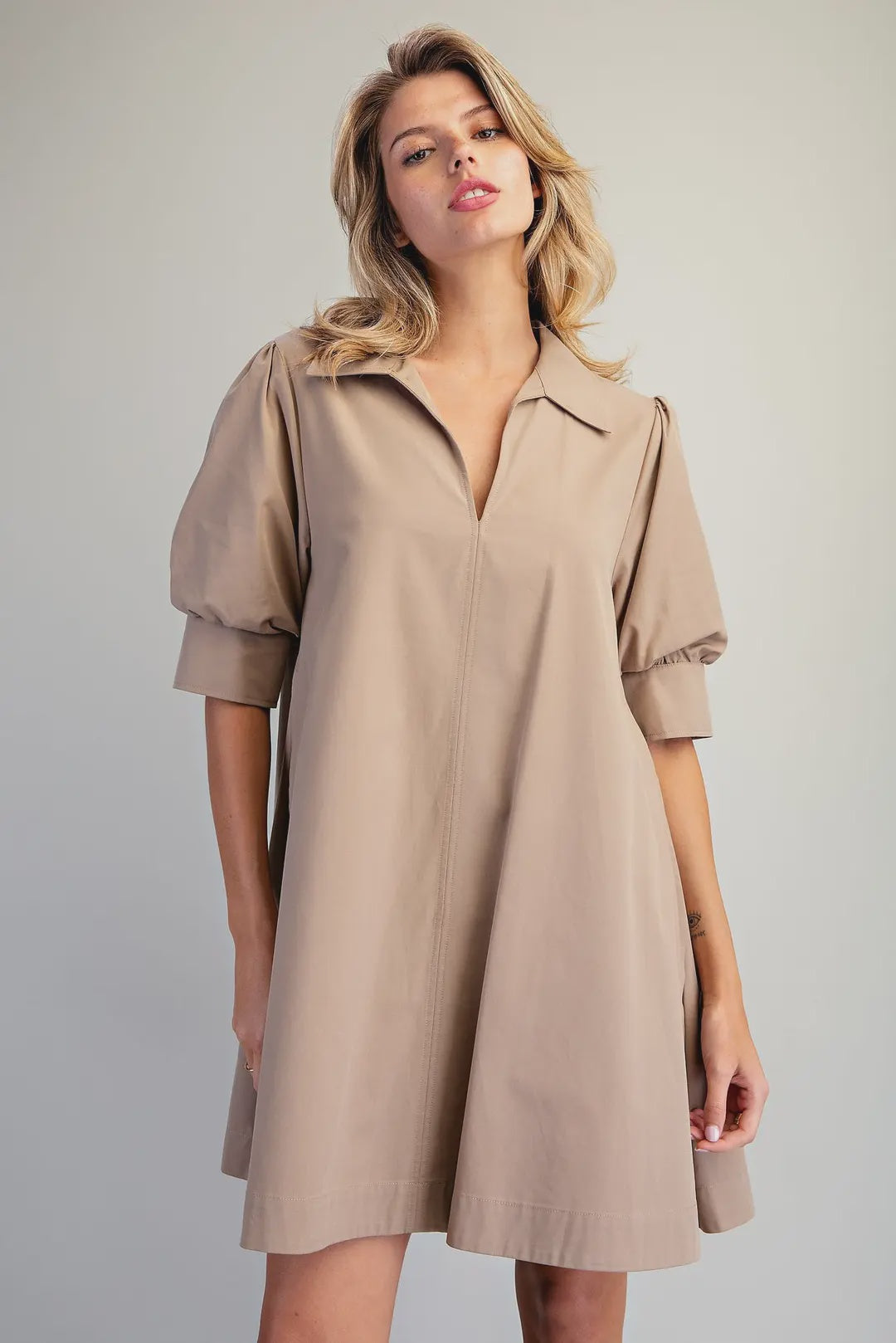 On The Go Mini Dress in Coco