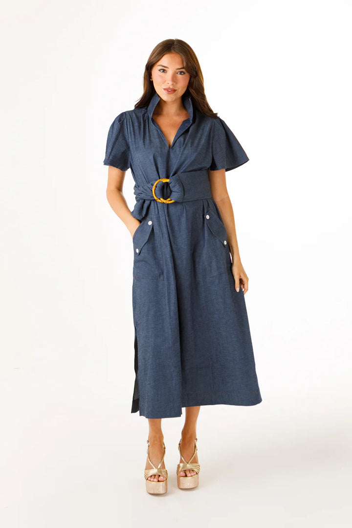 Holly Shae Gretchen Dress in Denim