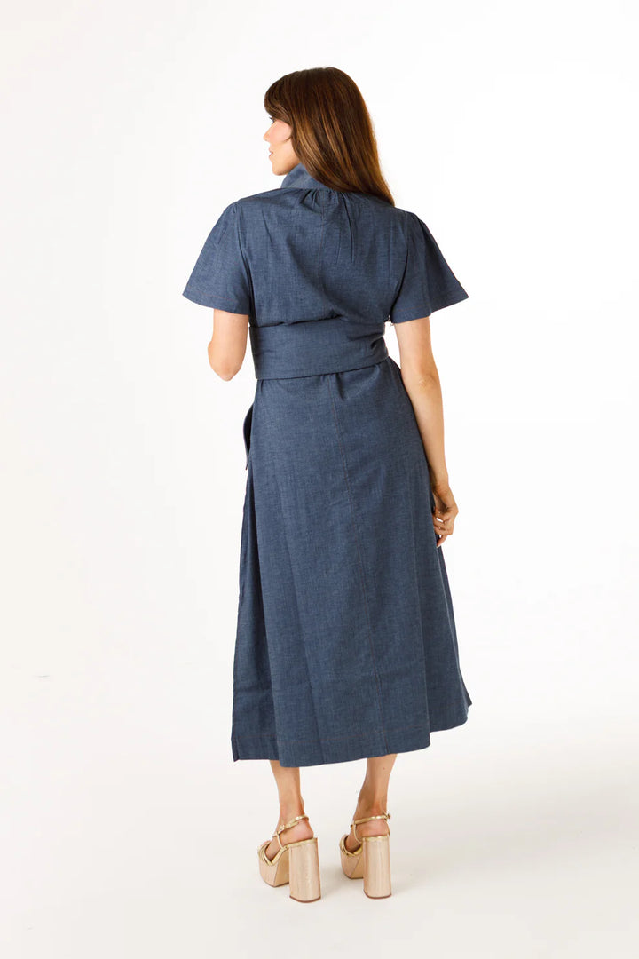 Holly Shae Gretchen Dress in Denim