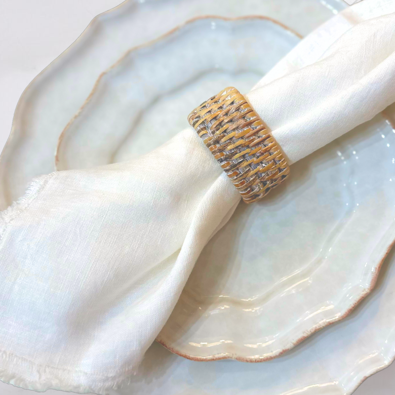 Woven Rattan Napkin Rings