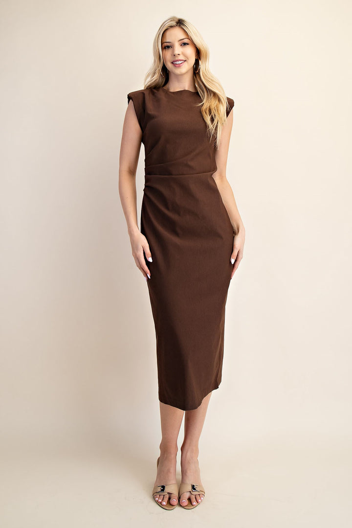 Classic Favorite Midi Dress in Brown