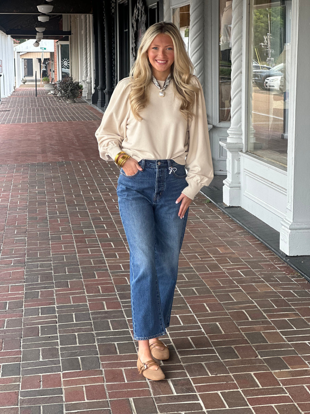 Florez Olly Sweater in Off-White