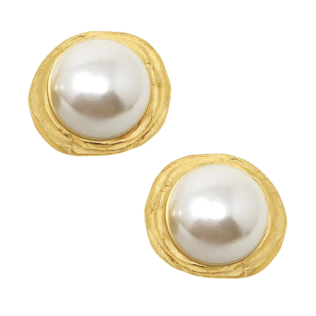Susan Shaw Classic Pearl Cab Studs