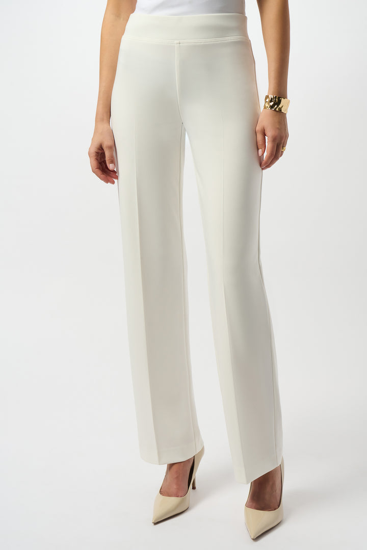 Joseph Ribkoff Mid-rise Formal Trousers in Winter White