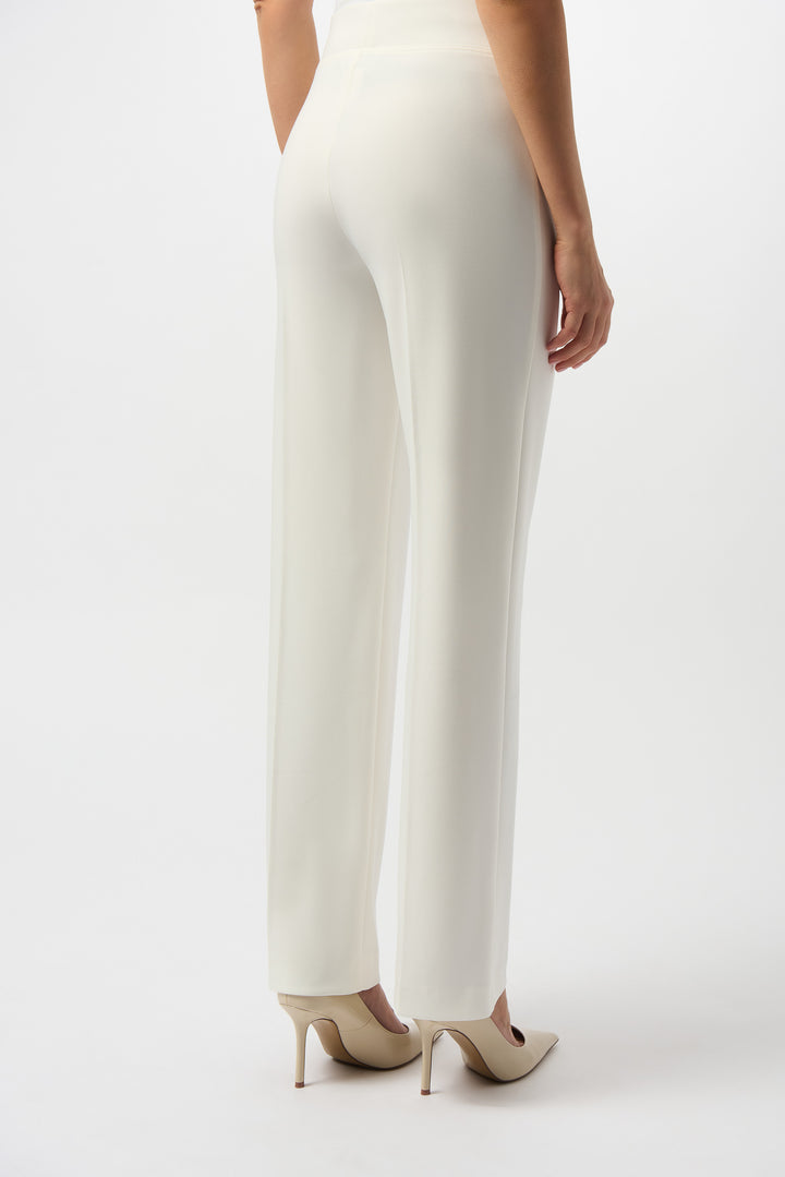 Joseph Ribkoff Mid-rise Formal Trousers in Winter White