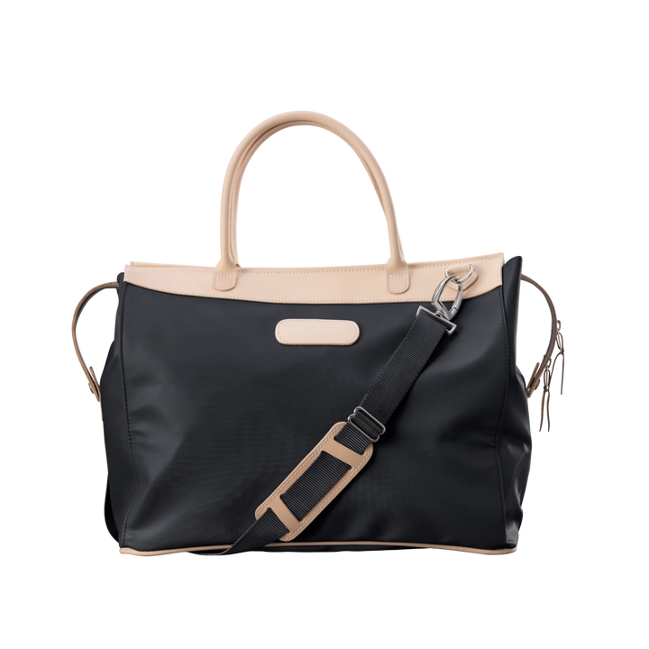 Jon Hart Burleson Bag in Black Coated Canvas
