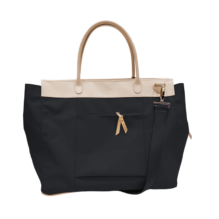 Jon Hart Burleson Bag in Black Coated Canvas