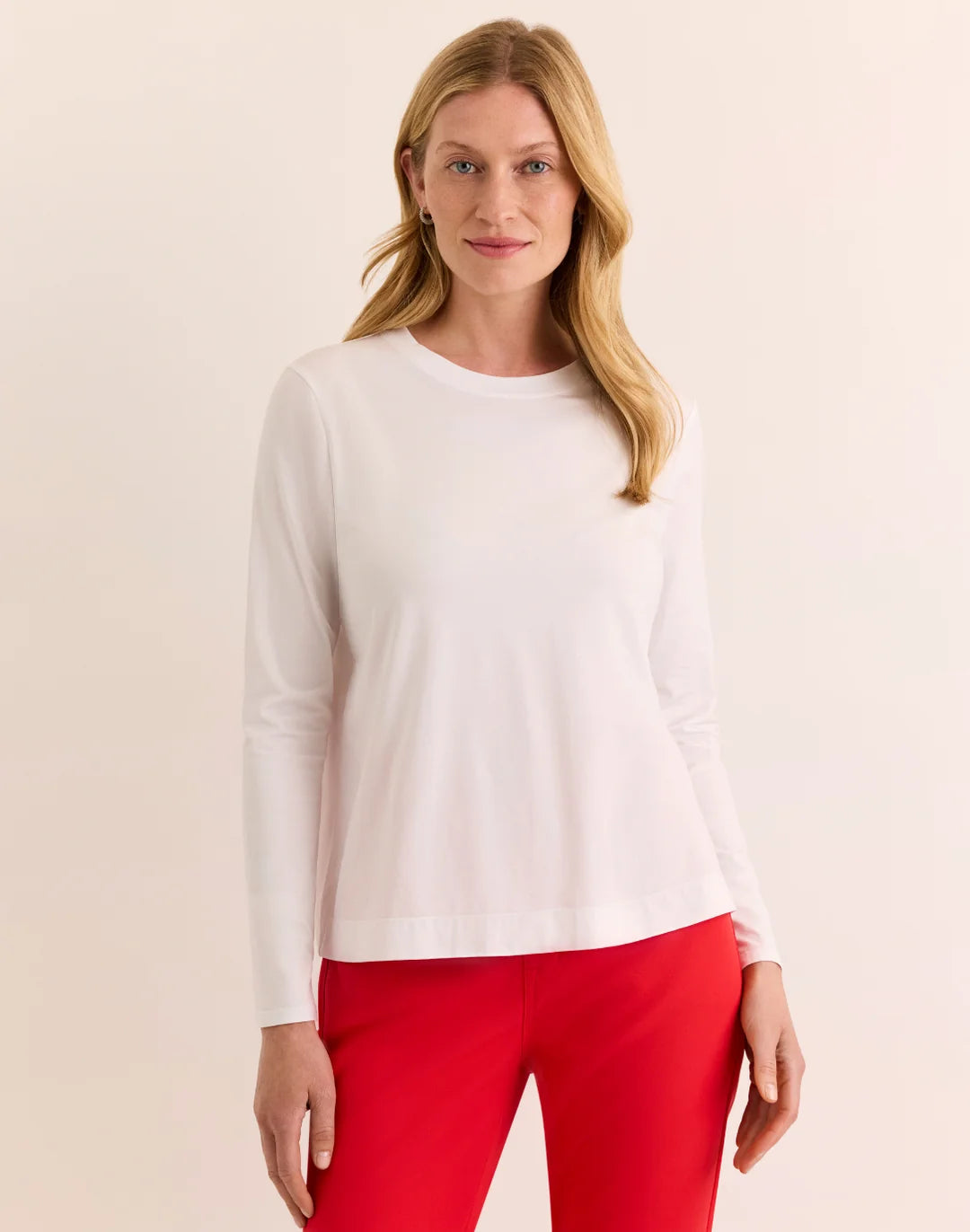 Hinson Wu Long Sleeve Great Tee in White
