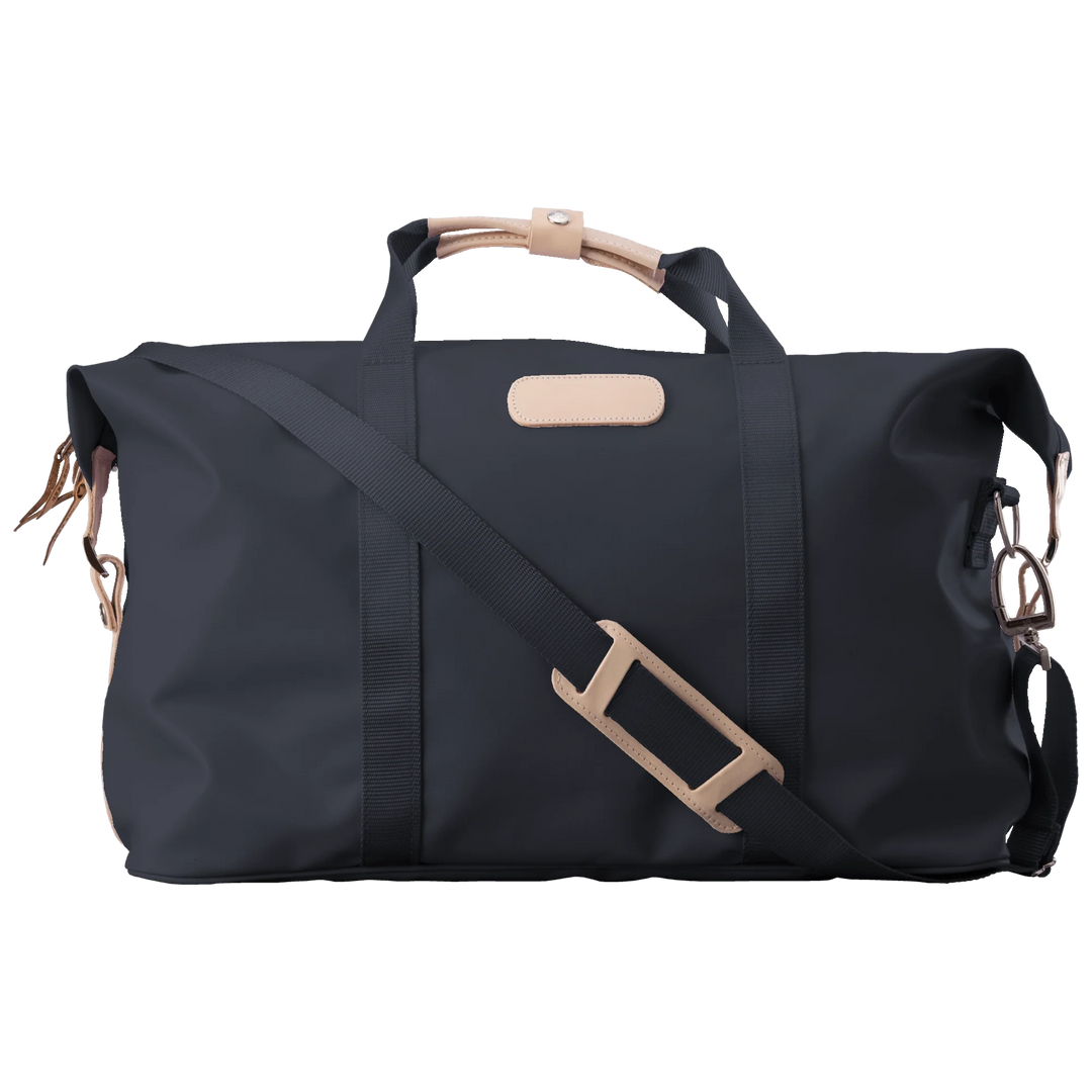 Jon Hart Weekender Bag in Black Coated Canvas
