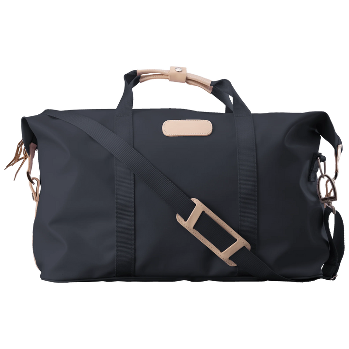 Jon Hart Weekender Bag in Black Coated Canvas