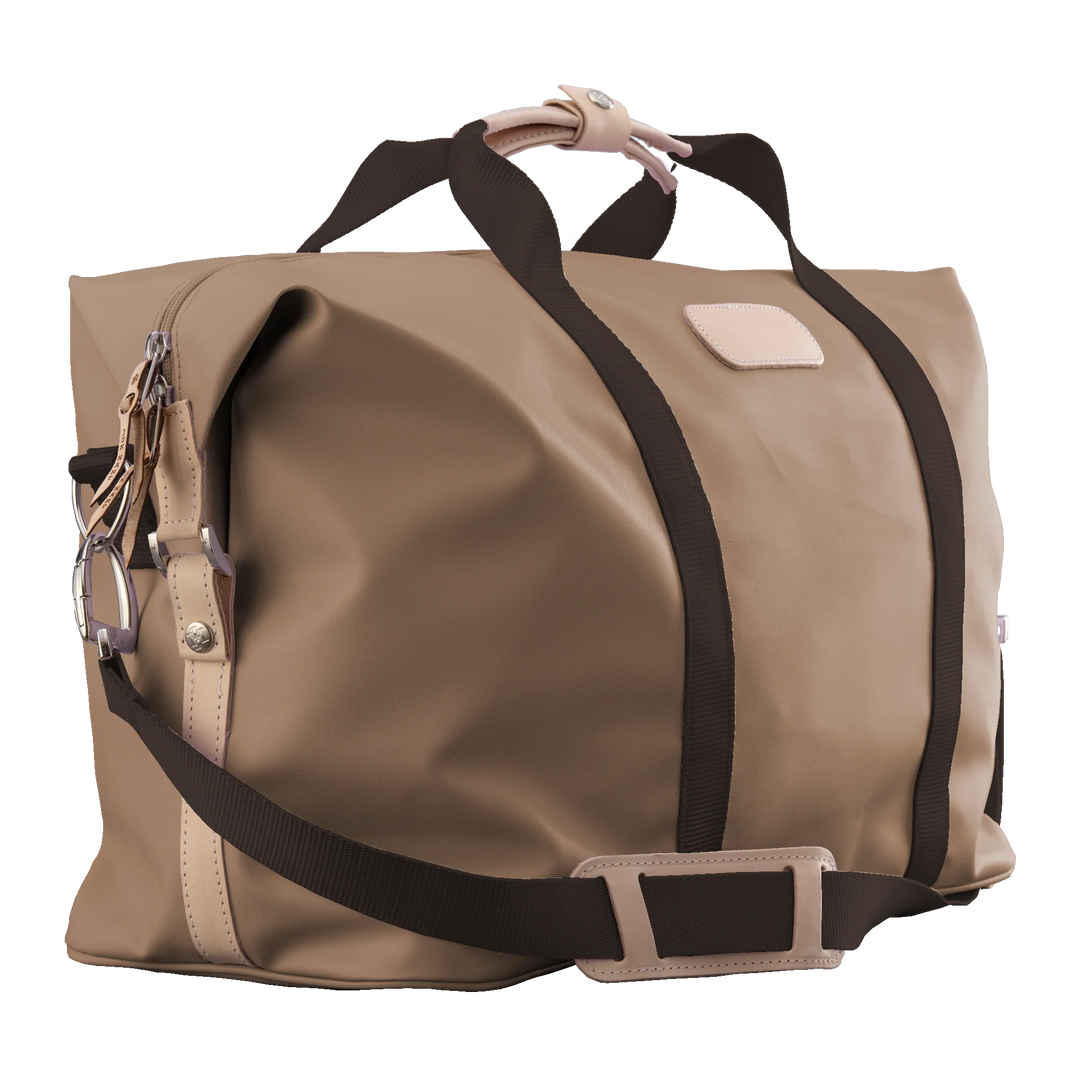 Jon Hart Weekender Bag in Saddle Coated Canvas