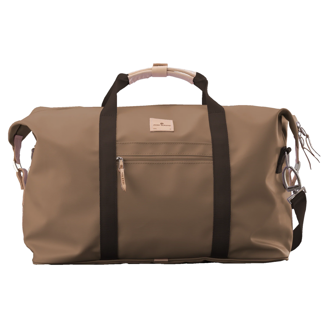Jon Hart Weekender Bag in Saddle Coated Canvas
