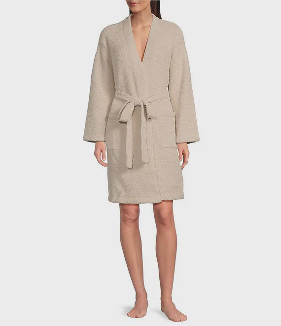 Barefoot Dreams CozyChic® Solid Robe in Stone