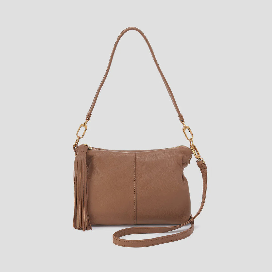 Hobo Kori Crossbody in Pebbled Leather | Timber Brown