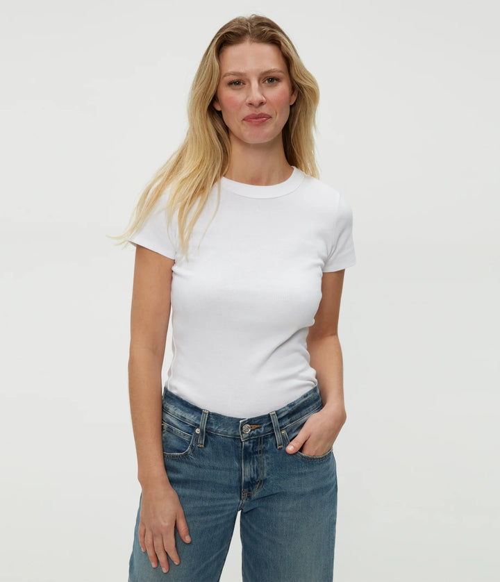 Michael Stars Lexy Tee in White