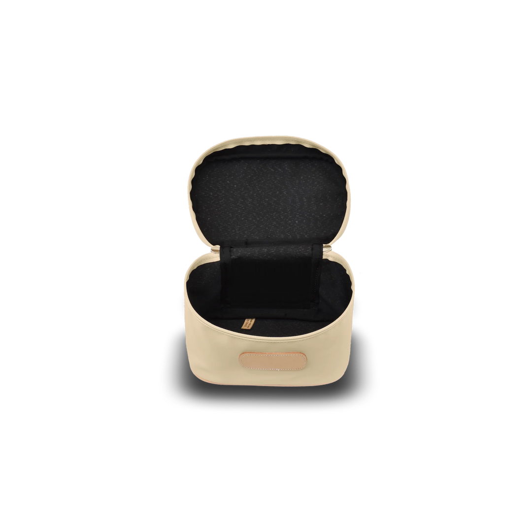 Jon Hart Makeup Case in Tan Coated Canvas