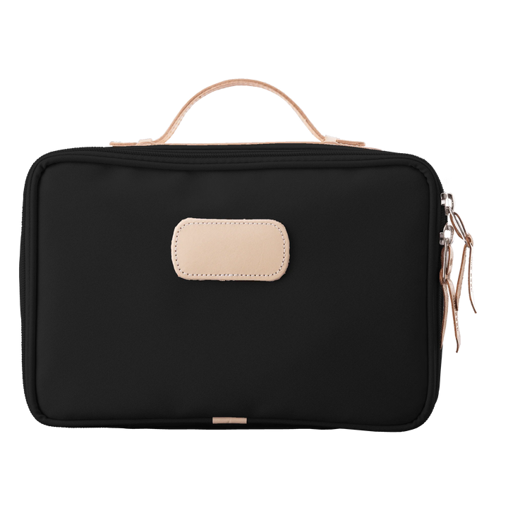 Jon Hart Large Travel Kit in Black Coated Canvas