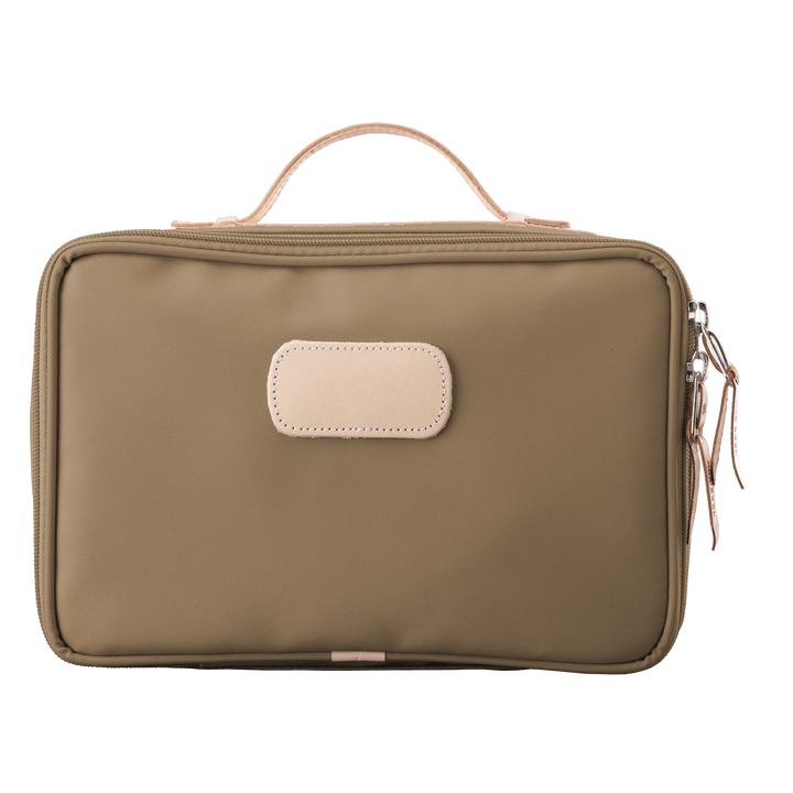 Jon Hart Large Travel Kit in Saddle Coated Canvas