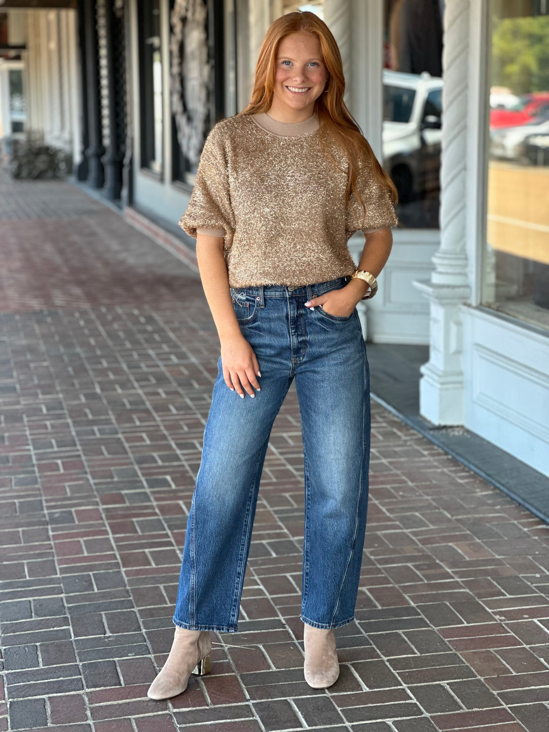 Dear John Maleni Sweater in Cooper
