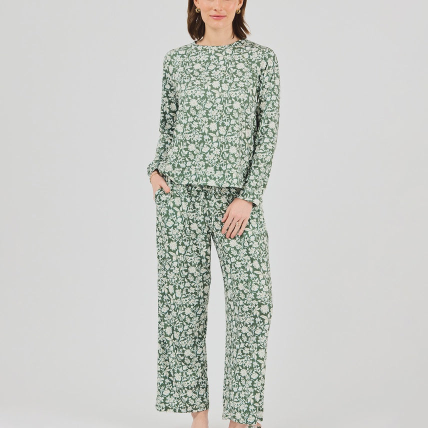Pant Set Annie in Painted Trillium Olive