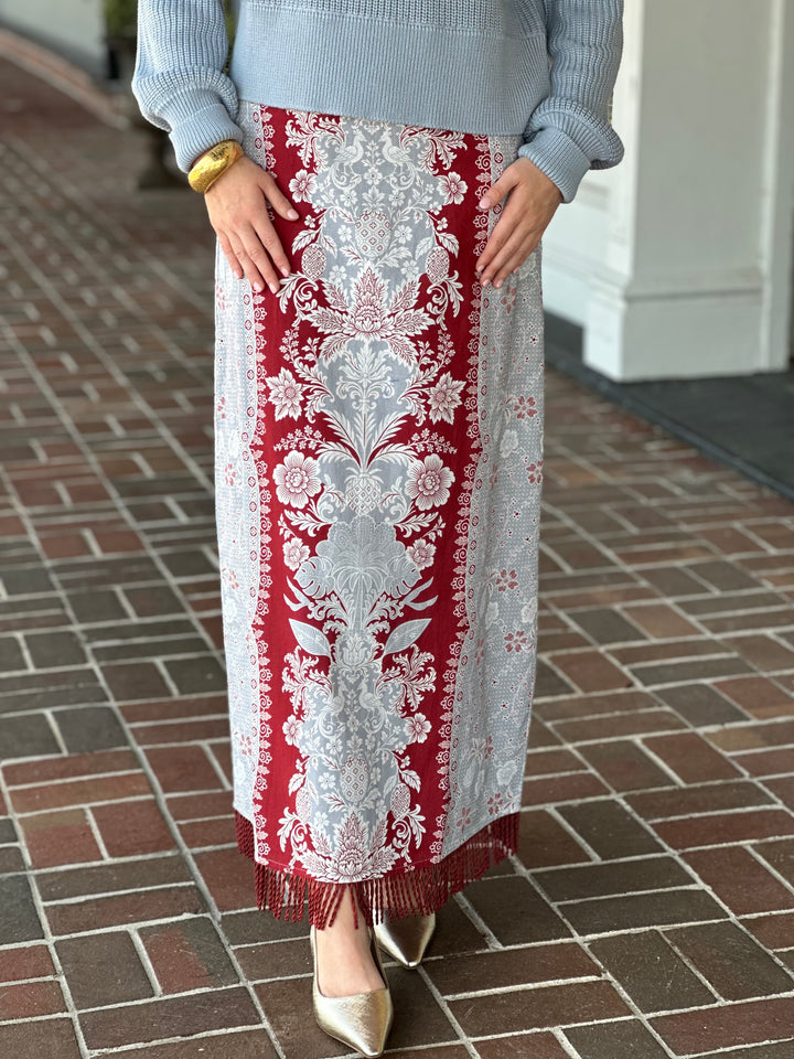 Anna Cate Dillon Skirt in Frost Floral