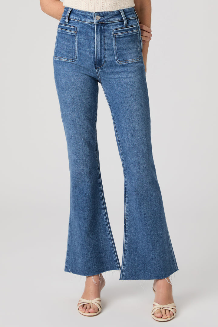 Paige Denim Marlow Raw Hem Jean in Flora