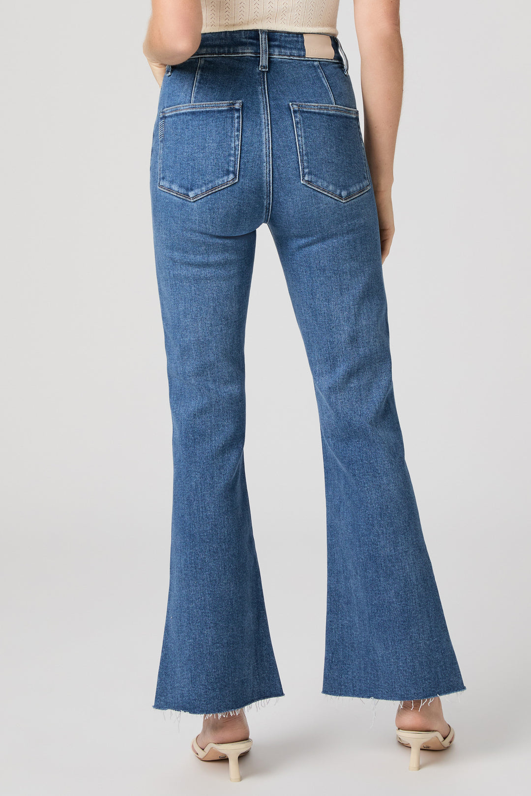 Paige Denim Marlow Raw Hem Jean in Flora