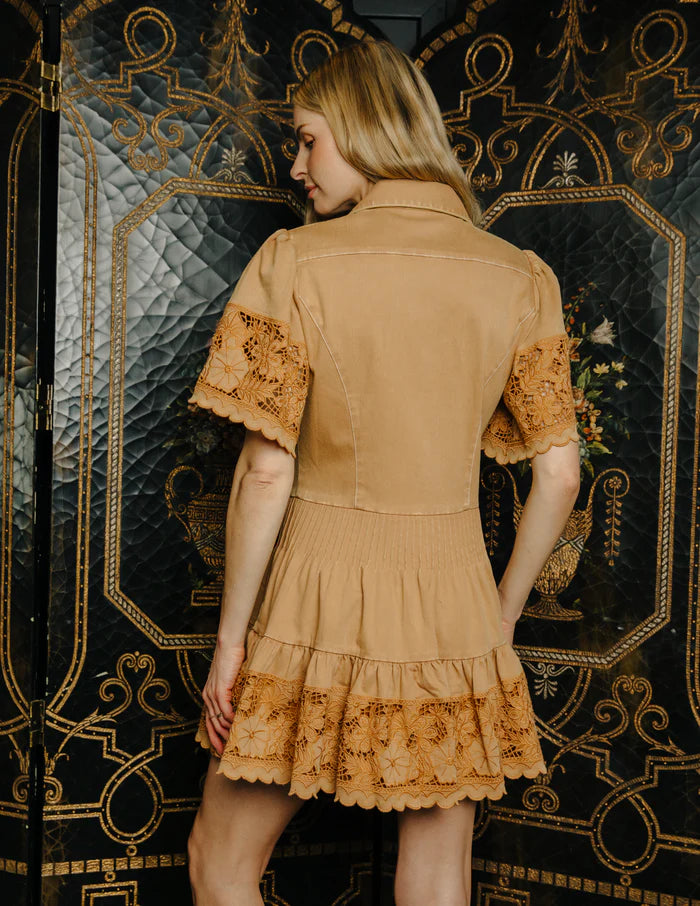 Love The Label Liane Dress in Biscuit